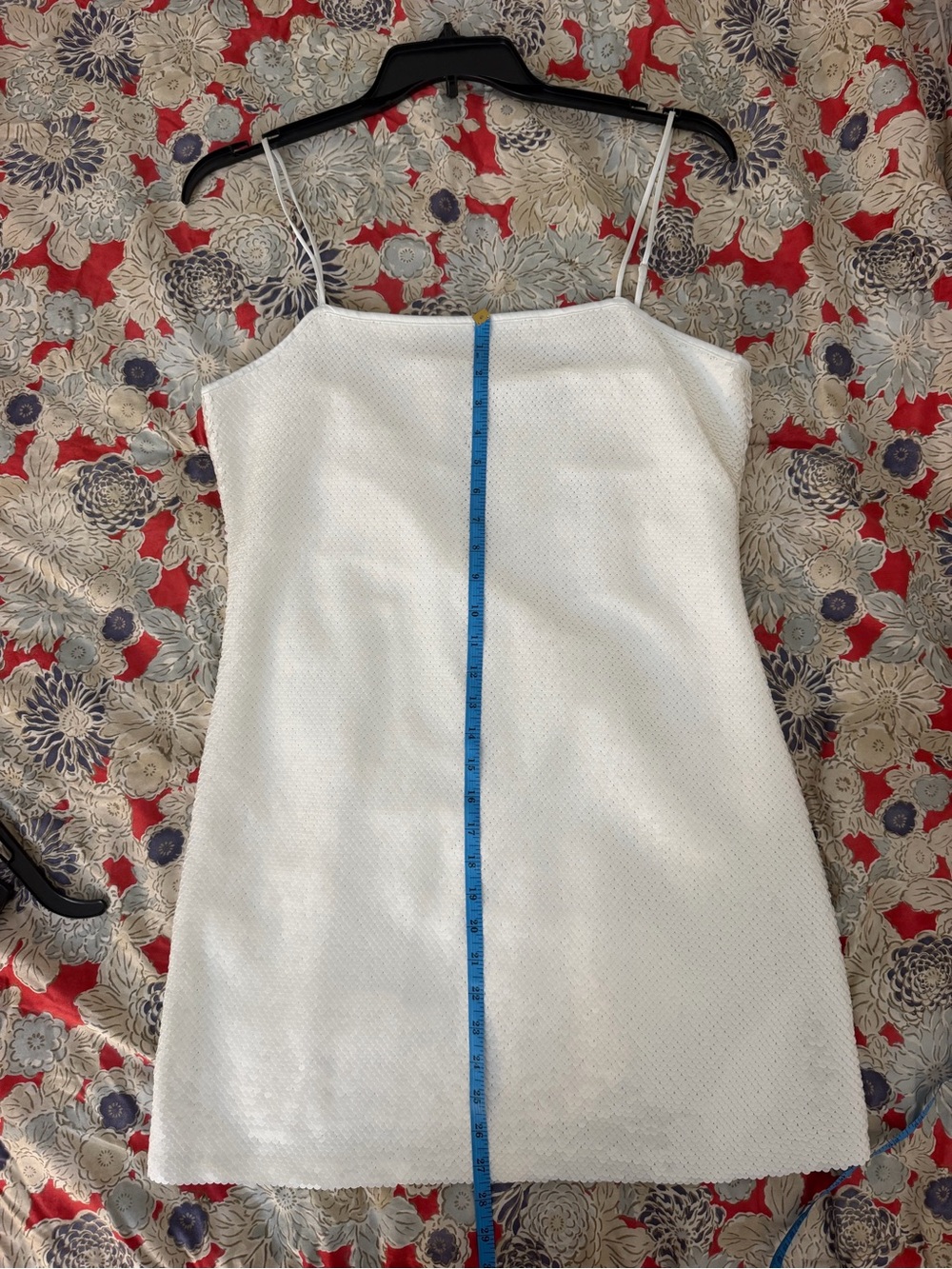 Abercrombie & Fitch White Sequin Slip Dress - Picture 7 of 9